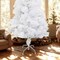 5ft PVC holiday display Pine Snow Flocked Christmas Tree with Hinged Branches and Metal Stand
